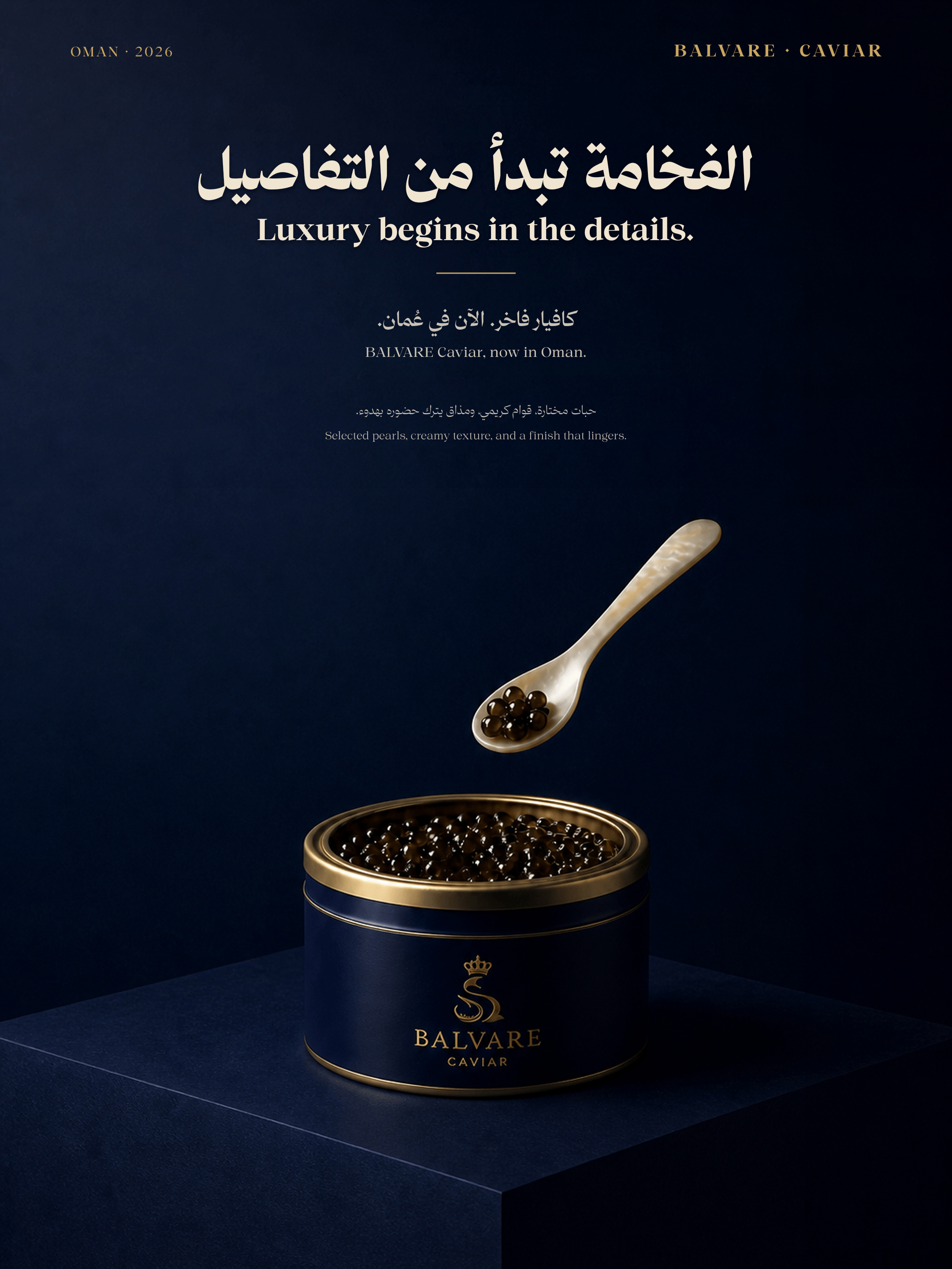 Luxury begins in the details. campaign artwork